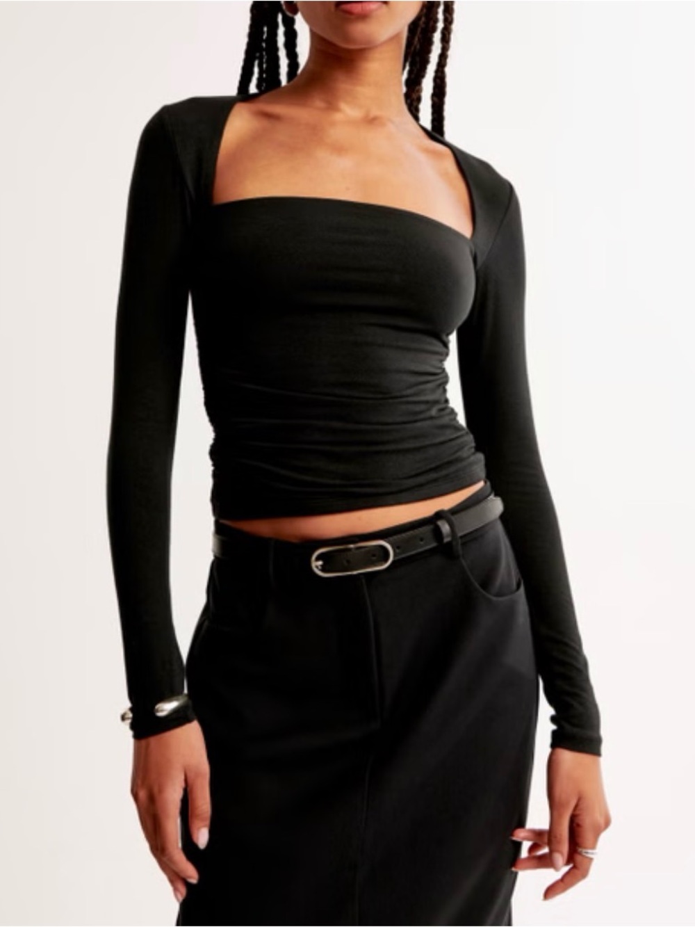 Abercrombie & Fitch | Black Ava long sleeve